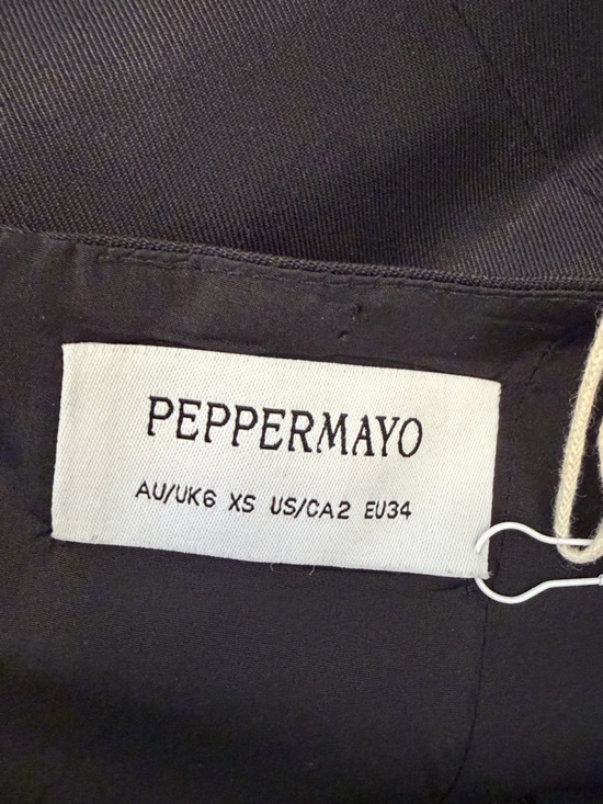 NWT PepperMayo Aretha Black Mini Dress with Gold Ring Straps - Picture 4 of 9